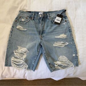 Re/Done Light Blue Jean Shorts